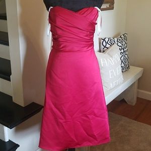 David's Bridal Size 6 Red Corset Dress PROM